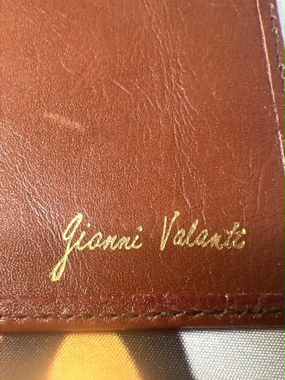 Gianni Valenti Brown Leather Wallet / Passport Holder